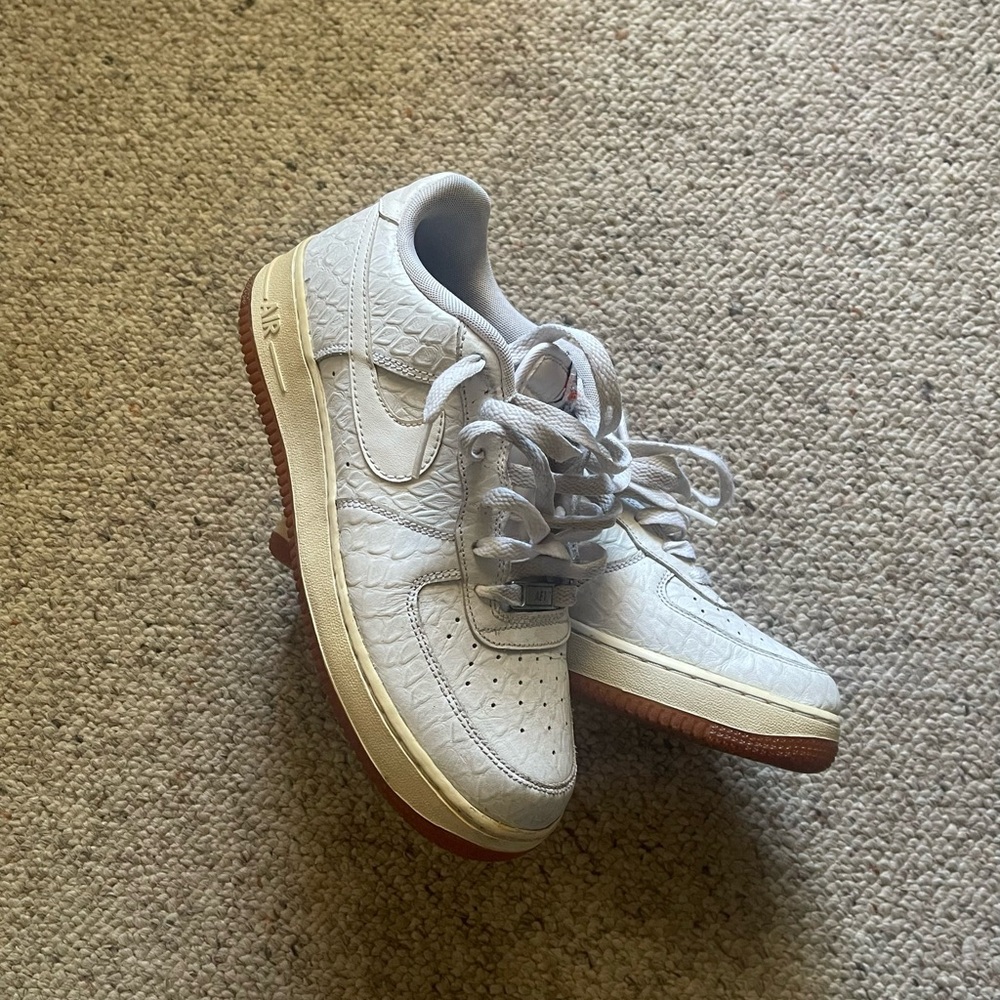 Nike Air Force 1 Snake/Reptile/White/Gum Y7